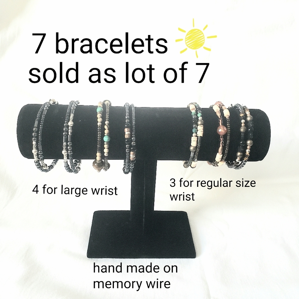 Sterling Silver, Brass, Copper And Natural Stones Each New With Tags